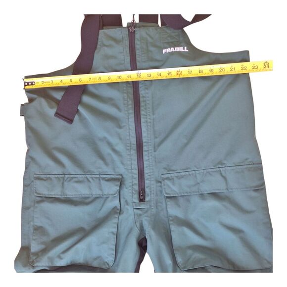 Frabill FXE Rain Bibs 2XL Fishing Water Rescue Outdoor Camping Overalls - Picture 11 of 15